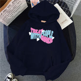 Women's Letter Casual Loose Hoodie